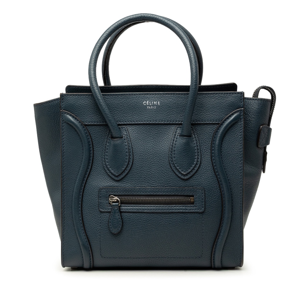 Pre-Loved Celine Micro Drummed Calfskin Luggage Tote